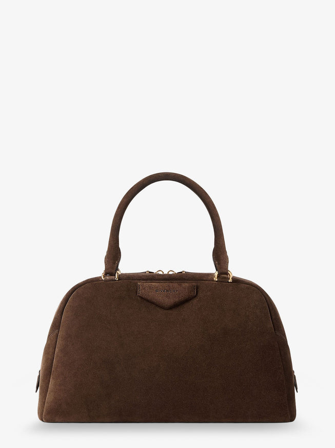 Givenchy Antigona East West Bag In Suede Uni Ebonybrown