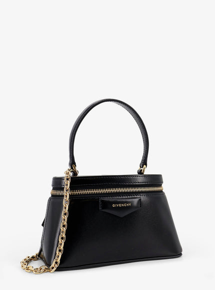 Givenchy Vanity Antigona Leather Handbag With Lettering Logo On The Front