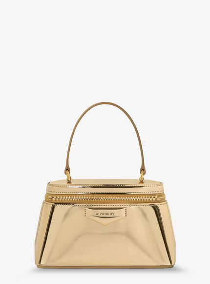 Givenchy Antigona Mirror-Effect Leather Beauty Case Uni Golden