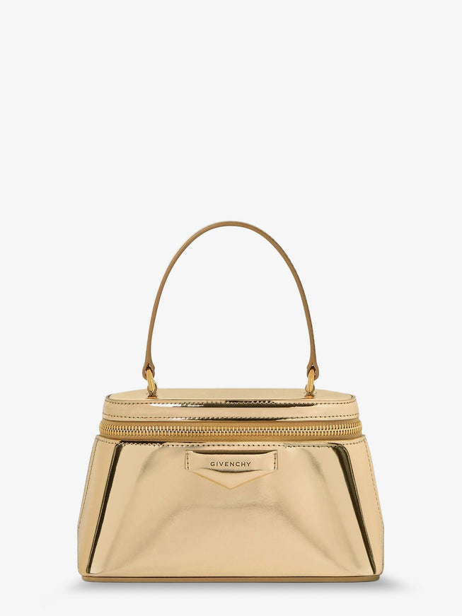 Givenchy Antigona Mirror-Effect Leather Beauty Case Uni Golden