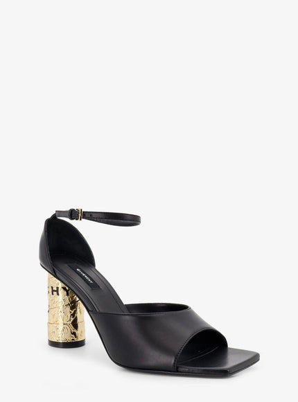 Givenchy Leather Sandals With Tape Heel
