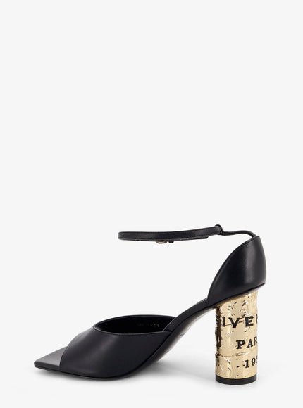 Givenchy Leather Sandals With Tape Heel
