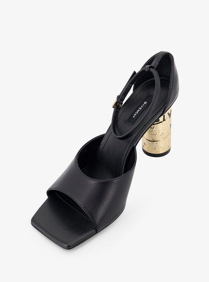 Givenchy Leather Sandals With Tape Heel