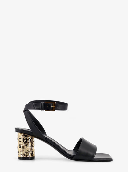 Givenchy Tape Leather Heeled Sandals Black