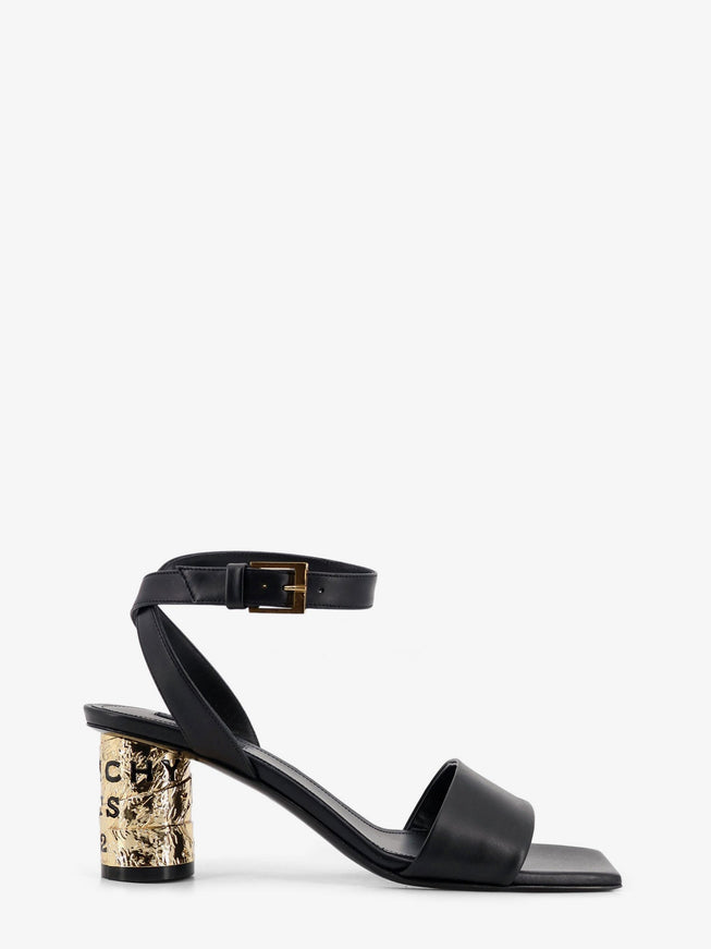 Givenchy Tape Leather Heeled Sandals Black