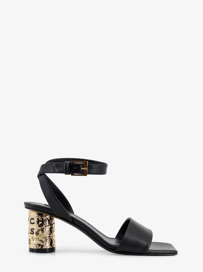 Givenchy Tape Leather Heeled Sandals Black