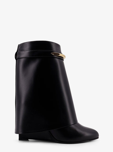 Givenchy Shark Leather Boots Black
