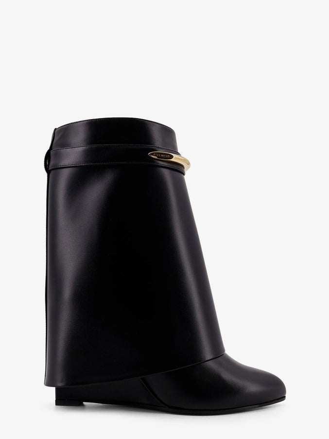 Givenchy Shark Leather Boots Black