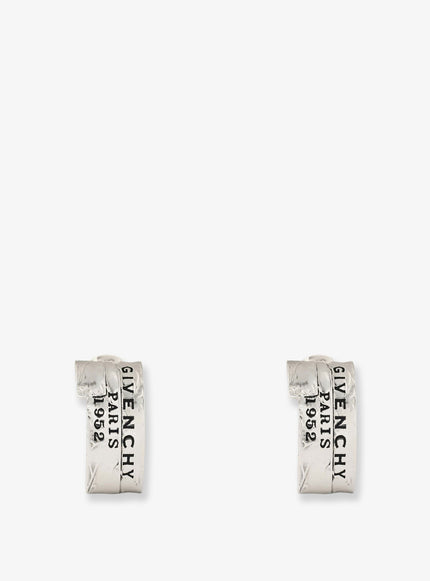 Givenchy Givenchy Tape Earrings In Metal And Enamel Uni Antic Silvery