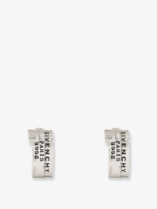 Givenchy Givenchy Tape Earrings In Metal And Enamel Uni Antic Silvery