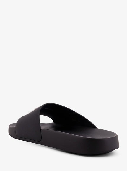 Givenchy Rubber Slide With Logo Lettering Patch