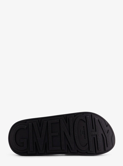 Givenchy Rubber Slide With Logo Lettering Patch