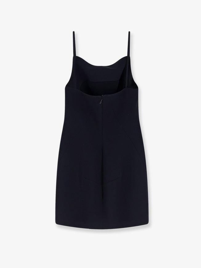 givenchy mini dress Givenchy - Mini Bustier Dress In Nappa Leather With Bow - Lamb Leather - Women