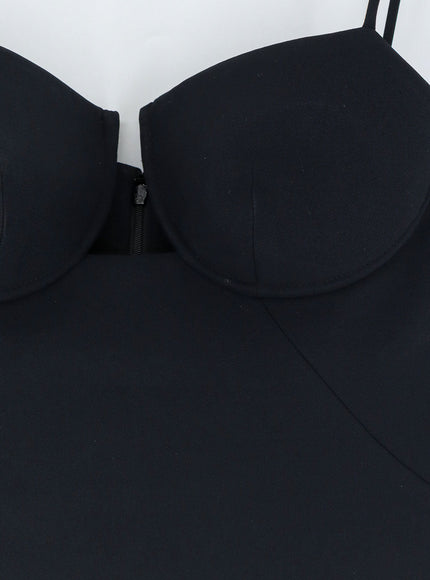 Givenchy Cutaway Satin Mini Dress