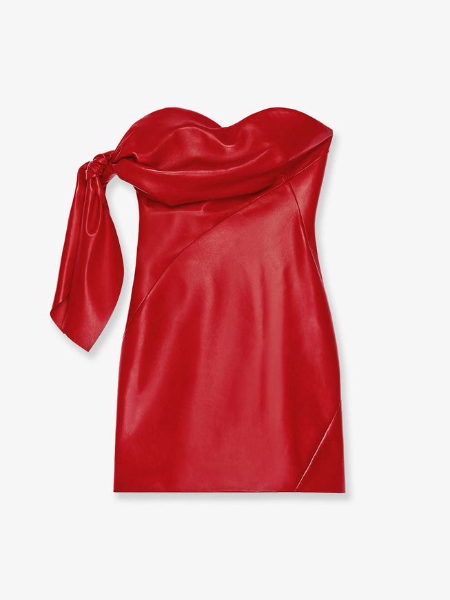 Givenchy Leather Bustier Dress With Bow Detail Ellie Belle Givenchy Leather Bustier Dress With Bow Detail Ellie Belle