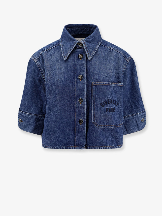 Givenchy Cocoon Blue Denim Shirt Medium Blue