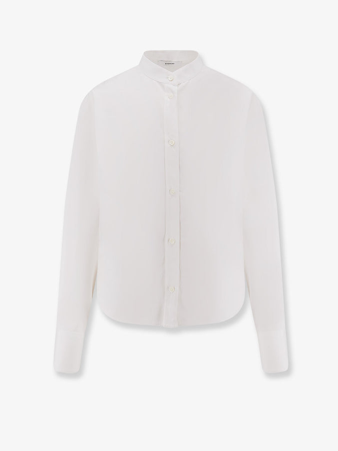 Givenchy Open Back Cotton Shirt White