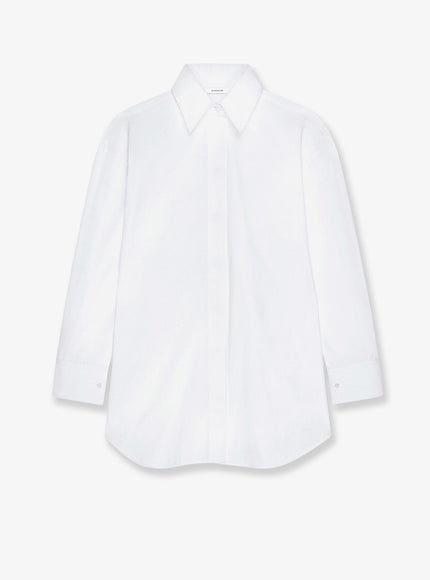Givenchy Backless Cotton Shirt White