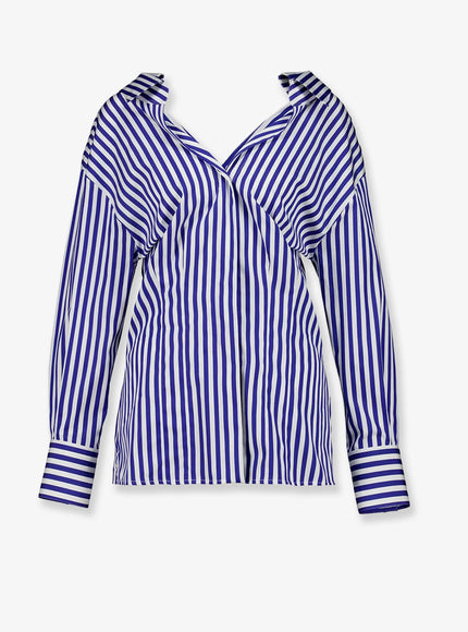 Givenchy Cotton Shirt Electric Blue White