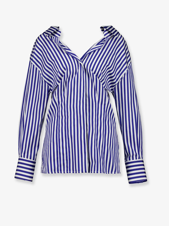 Givenchy Cotton Shirt Electric Blue White