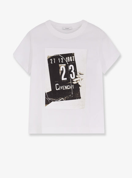 Givenchy Cotton T-Shirt With Print On The Front White