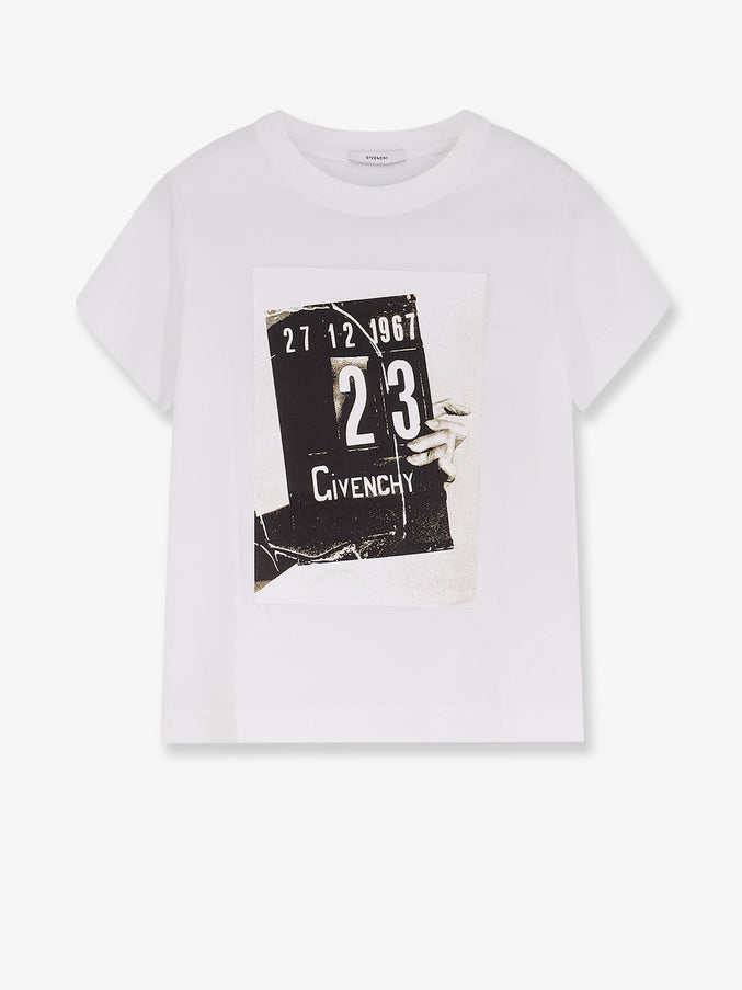 Givenchy Cotton T-Shirt With Print On The Front White