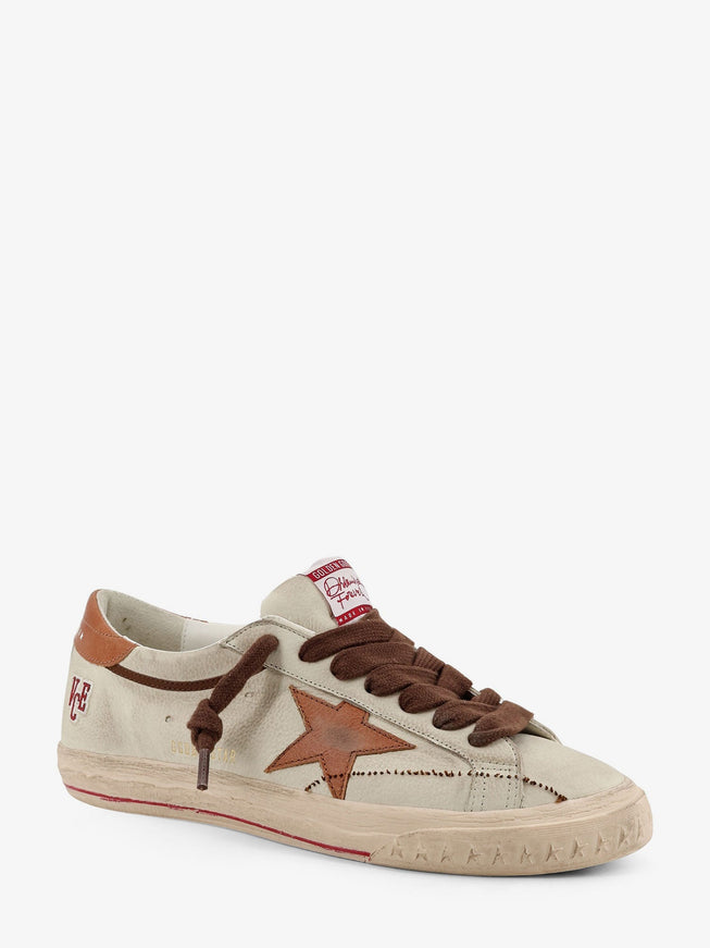 Golden Goose Deluxe Brand Super Star Leather Sneakers With Logo On The Side