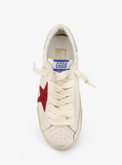 Golden Goose Deluxe Brand Super Star Leather Sneakers With Iconic Side Logo