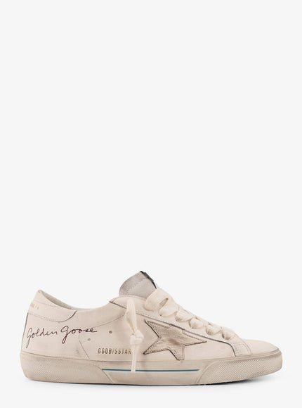 Golden Goose Deluxe Brand Super Star Half Foxing Leather Sneakers White Platinum