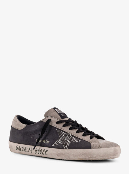 Golden Goose Deluxe Brand Superstar Leather Sneakers With Side Logo