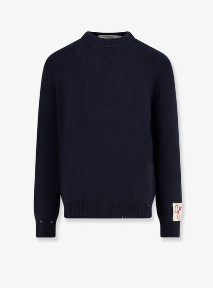 Golden Goose Deluxe Brand Cotton Sweater Dark Blue