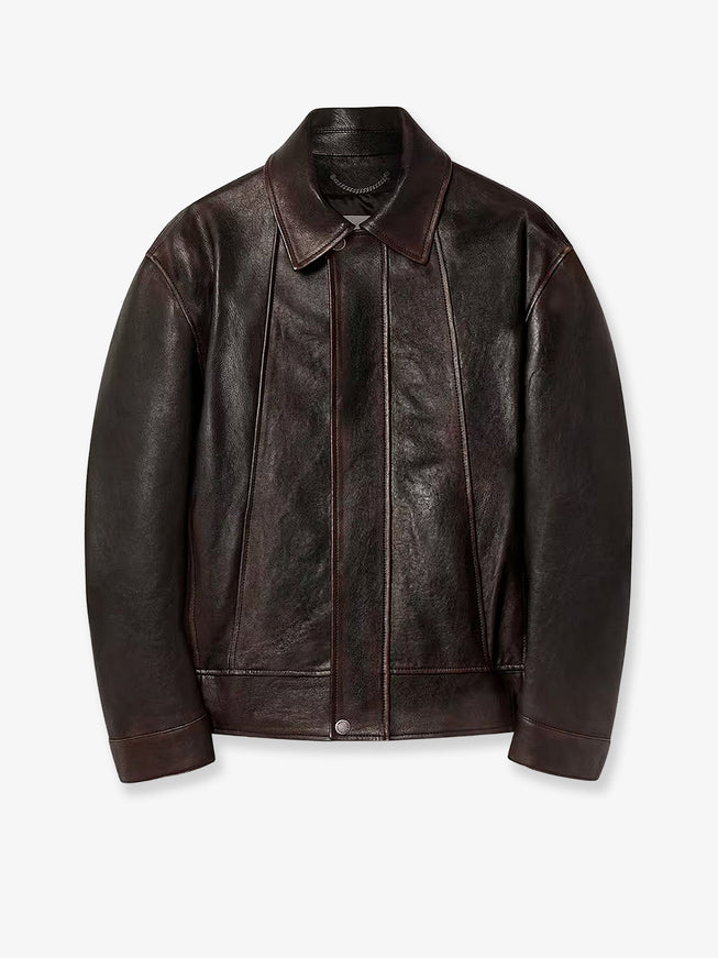 Golden Goose Deluxe Brand Prince Leather Bomber Port Royale