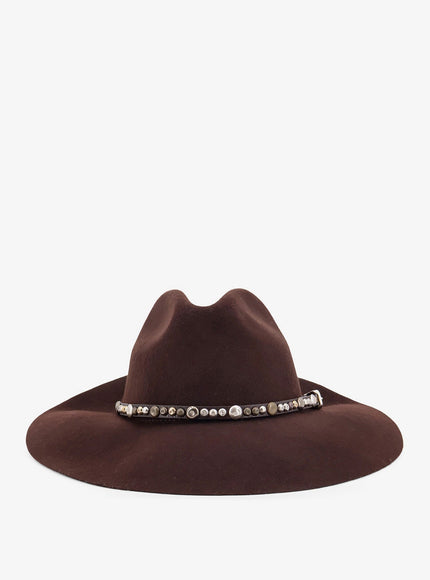 Golden Goose Deluxe Brand Golden Fedora Hat Chicory Coffee