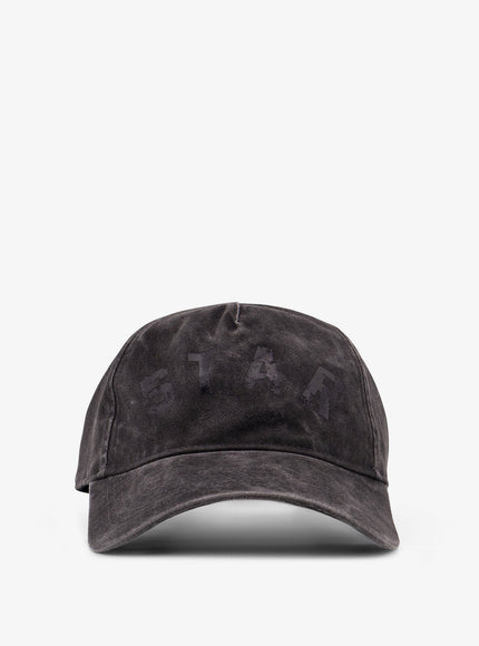 Golden Goose Deluxe Brand Cotton Baseball Hat Uni Anthracite Black