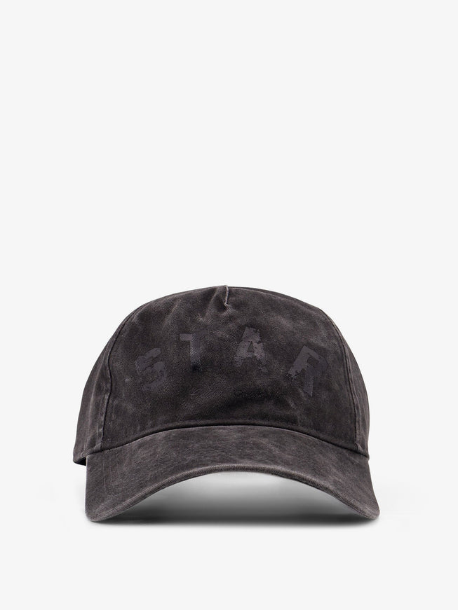 Golden Goose Deluxe Brand Cotton Baseball Hat Uni Anthracite Black