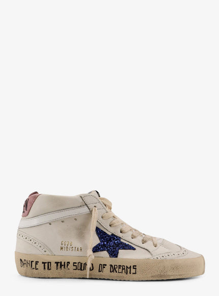 Golden Goose Deluxe Brand Leather Sneakers Whiteblue Pink
