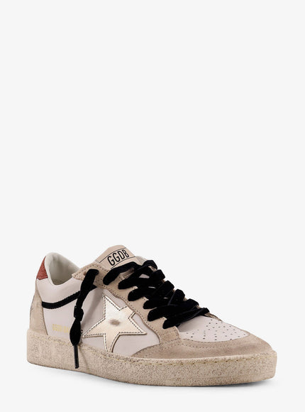Golden Goose Deluxe Brand Ball Star With Padded Collar Leather Sneakers