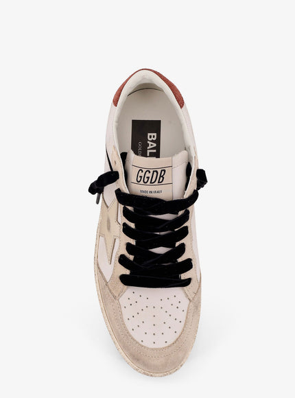 Golden Goose Deluxe Brand Ball Star With Padded Collar Leather Sneakers
