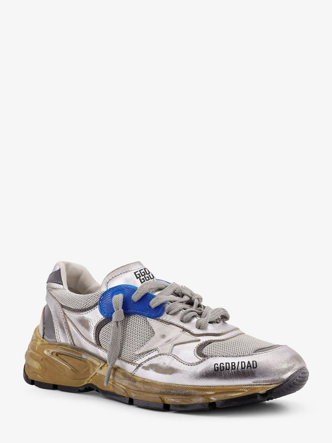 Golden Goose Deluxe Brand Running Dad Mesh And Leather Sneakers With Logo On The Side