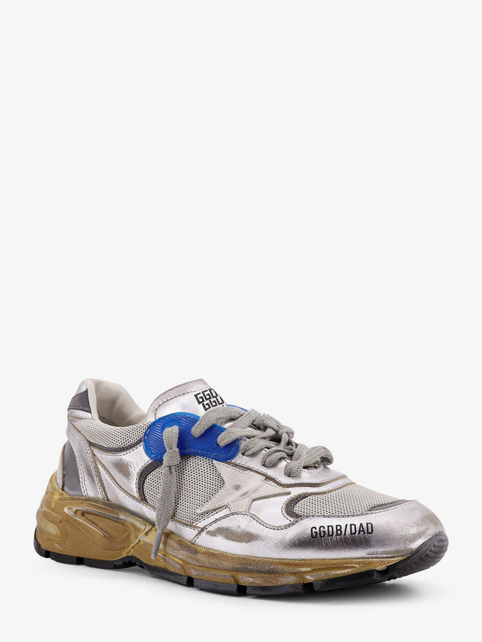 Golden Goose Deluxe Brand Running Dad Mesh And Leather Sneakers With Logo On The Side