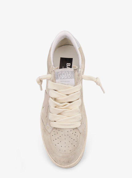 Golden Goose Deluxe Brand Ballstar Suede Sneakers With Logo Patch On The Side