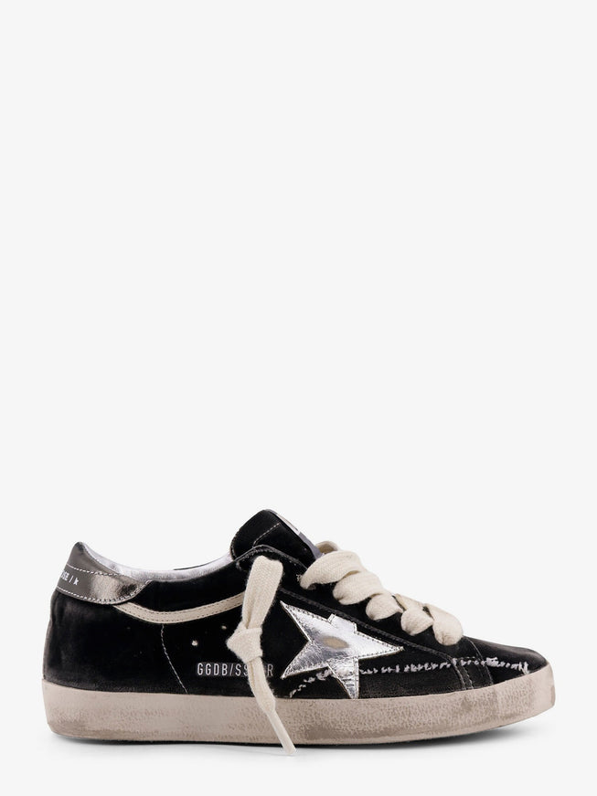 Golden Goose Deluxe Brand Superstar Chenille Sneakers With Side Logo Greysilver