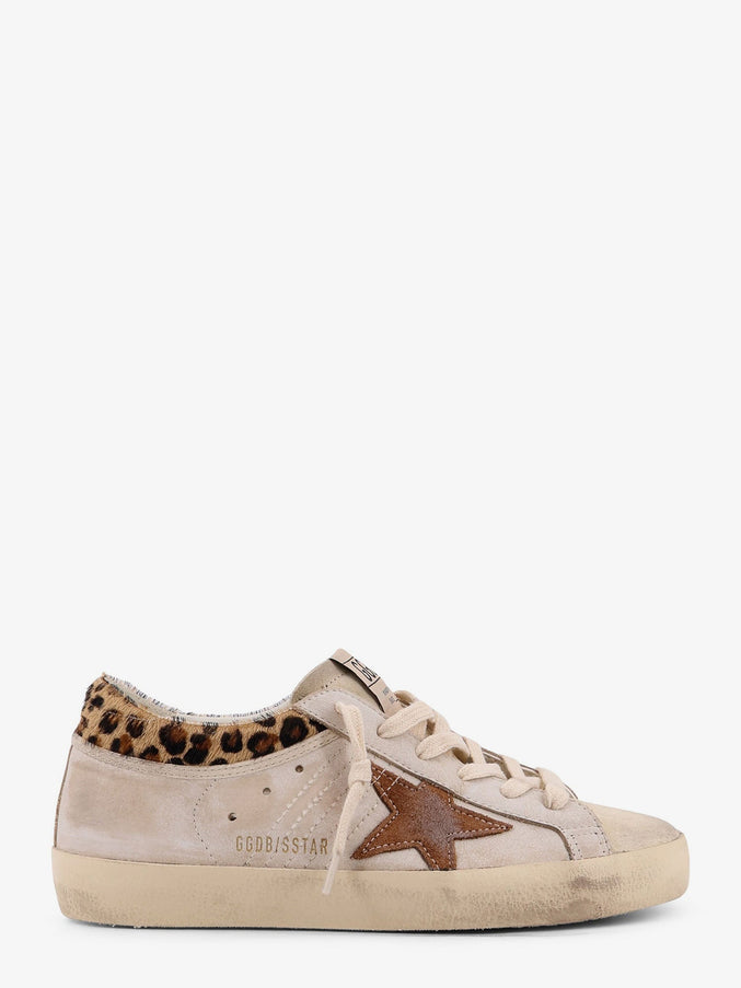 Golden Goose Deluxe Brand Super Star With List Leather Sneakers White Beige Seedpearl Beige Br
