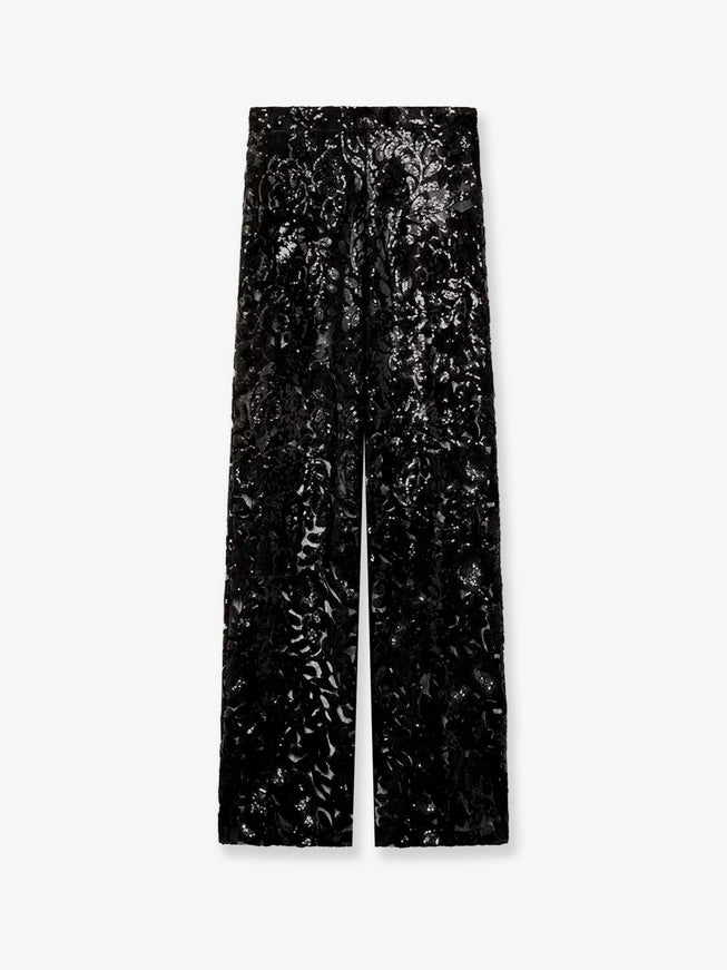 Golden Goose Deluxe Brand Onia Tulle Trousers With Sequins Black