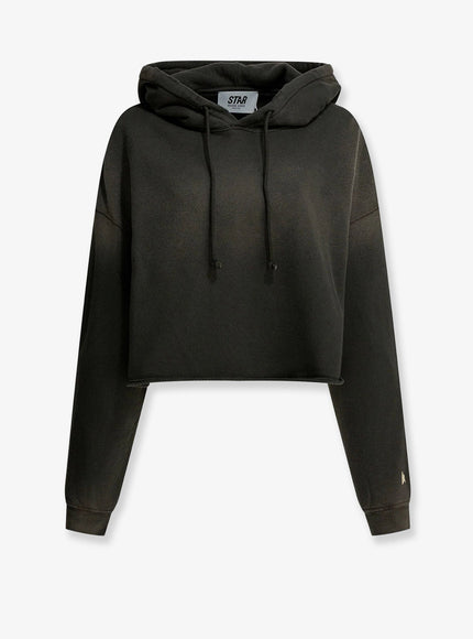 Golden Goose Deluxe Brand Melange Cotton Sweatshirt Charcoal