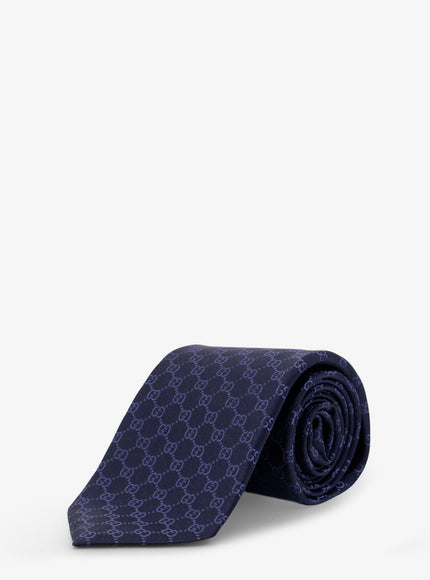 Gucci Fedra Silk Tie Uni Navy Blue