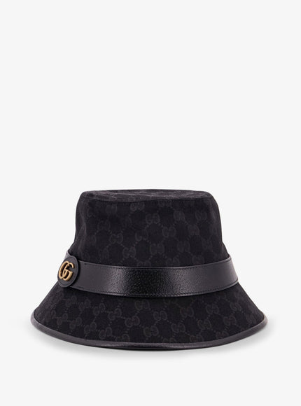 Gucci Gg Fabric Fedora Hat Black Black