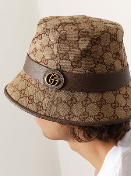 Gucci Gg Fabric Fedora Hat