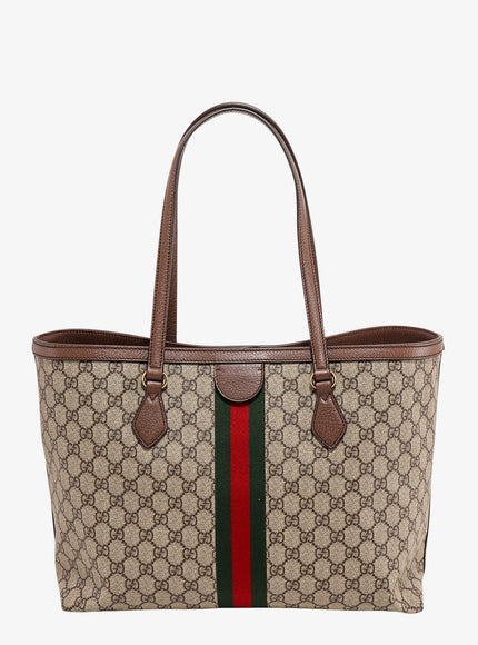 Gucci Coated Canvas Ophidia Shopping Bag With Supreme Gg Fabric