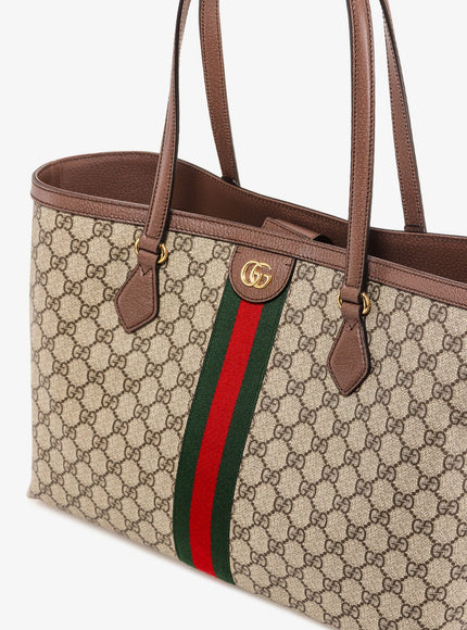 Gucci Coated Canvas Ophidia Shopping Bag With Supreme Gg Fabric